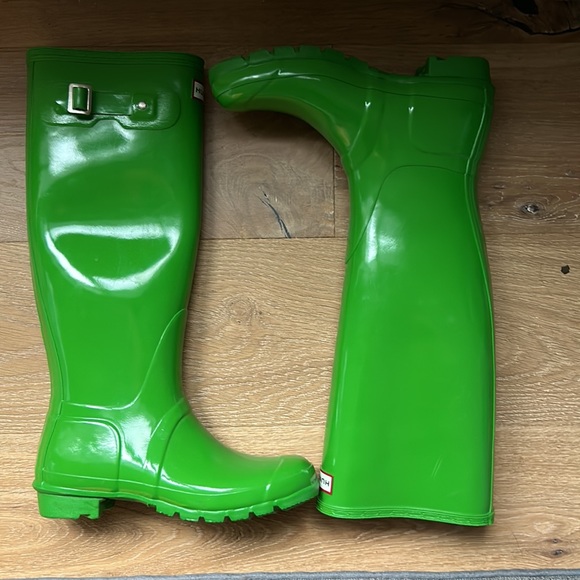 Hunter Shoes - Hunter Tall Women’s Green Rain Boots